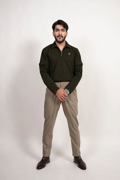 Elite Zipper Polo- Detachable Sleeves